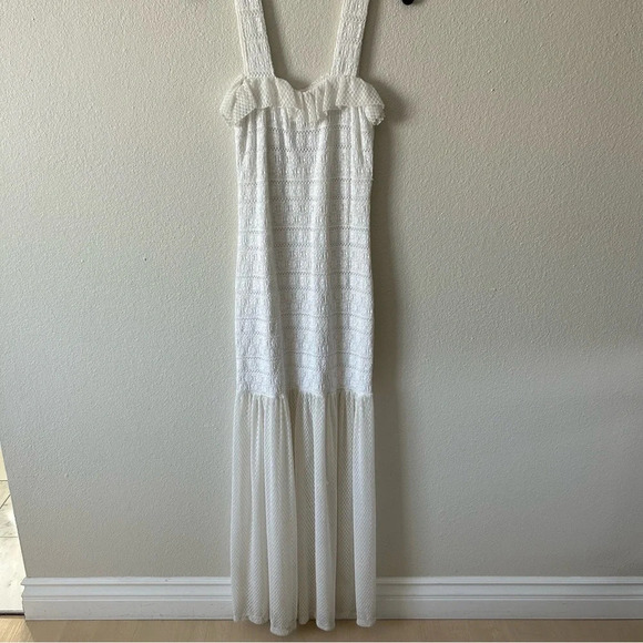 Nightcap Clothing Starlit Stretch Maxi Lace Stretch Maxi White Medium M. - Picture 6 of 9